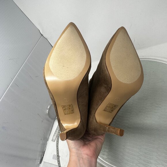 Journee Collection Markie Slouchy Booties Size 8 Wide Brown Stiletto Pointed Toe - Picture 5 of 8